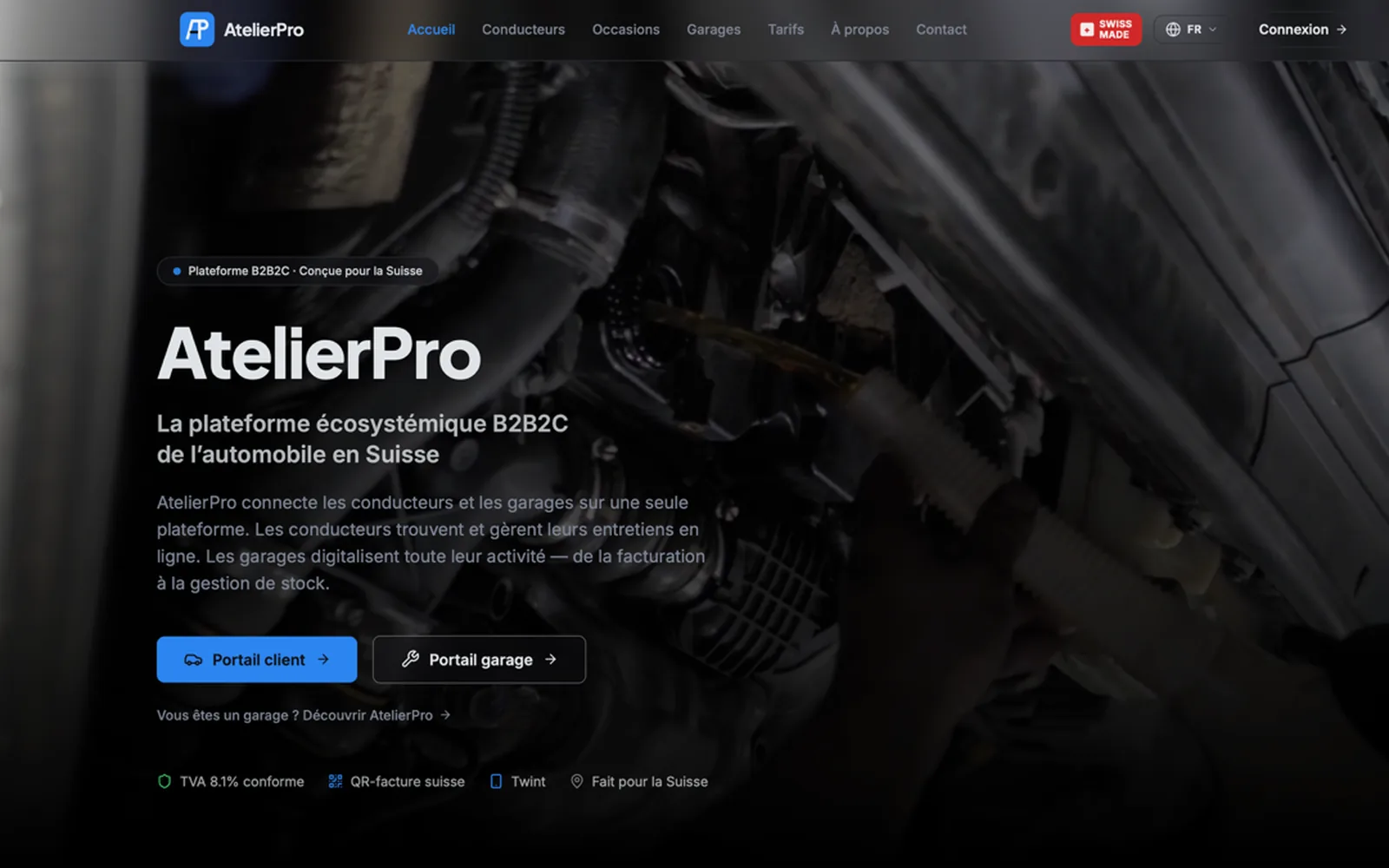 AtelierPro – Plateforme automobile B2B2C en Suisse